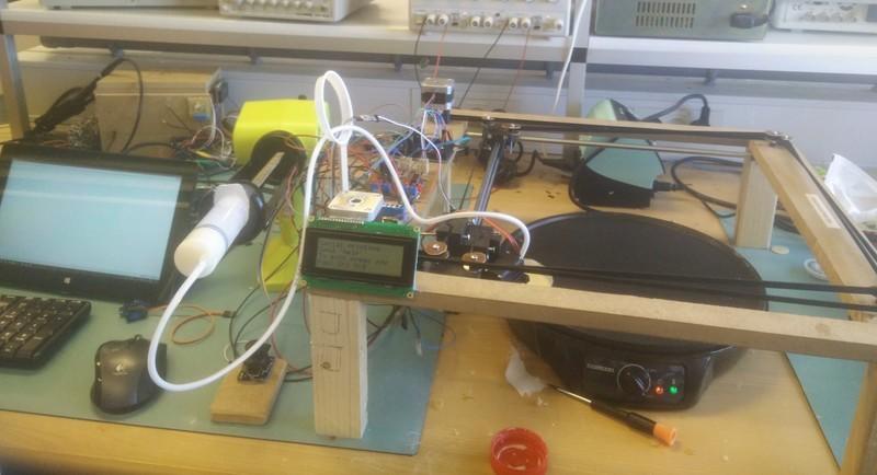 An overview of the finished printer.